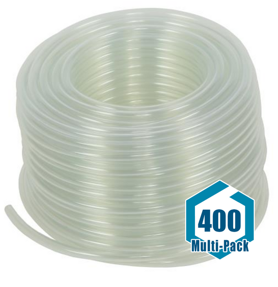 Hydro Flow Vinyl Tubing Clear 3/16 in ID - 1/4 in OD 100 ft Roll: 400 pack