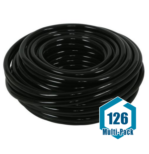 Hydro Flow Vinyl Tubing Black 3/8 in ID - 1/2 in OD 100 ft Roll: 126 pack