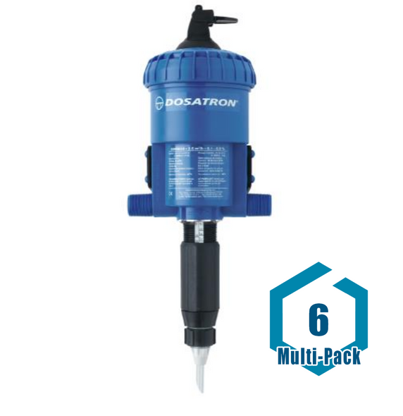 Dosatron Water Powered Doser 11 GPM 1:1000 to 1:112: 6 pack