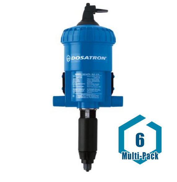 Dosatron Water Powered Doser 11 GPM 1:500 to 1:50: 6 pack