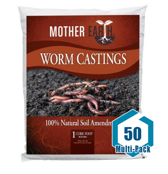 Mother Earth Worm Castings 1 cu ft (50/Plt): 50 pack