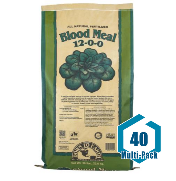 Down To Earth Blood Meal - 50 lb: 40 pack