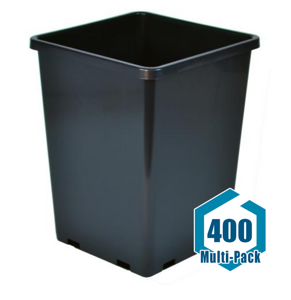 Gro Pro Rose Bucket Black 7.6 in x 7.6 in x 9.7 in : 400 pack