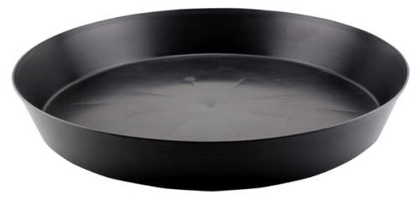 Black Premium Plastic Saucer 18 in (10/Cs)