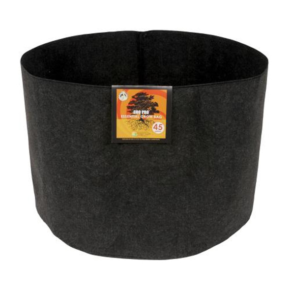 Gro Pro Essential Round Fabric Pot - Black 45 Gallon