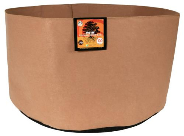 Gro Pro Essential Round Fabric Pot - Tan 100 Gallon