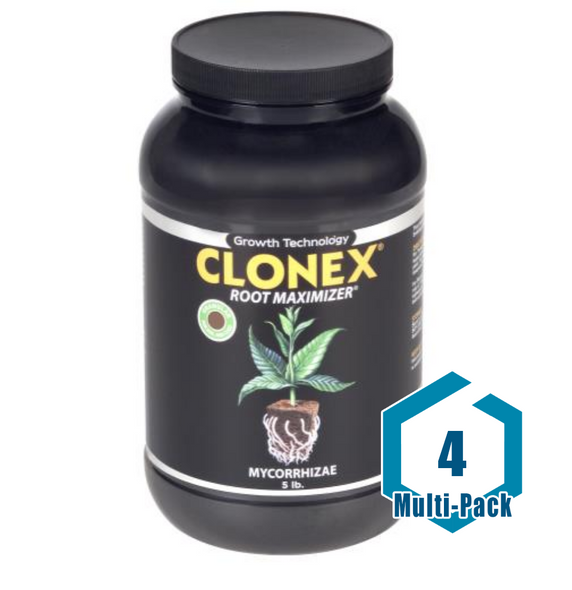 HydroDynamics Clonex Mycorrhizae Root Maximizer 5 lb Granular: 4 pack