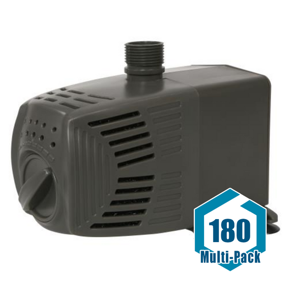 EcoPlus Adjustable Water Pump 655 GPH: 180 pack