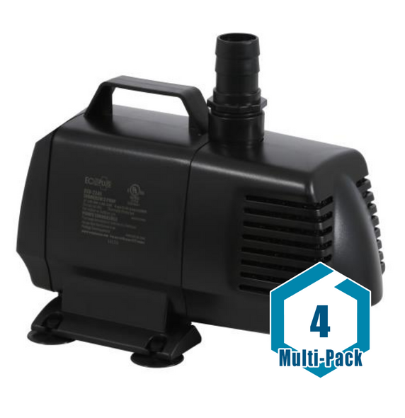 EcoPlus Eco 2245 Fixed Flow Submersible/Inline Pump 2166 GPH: 4 pack