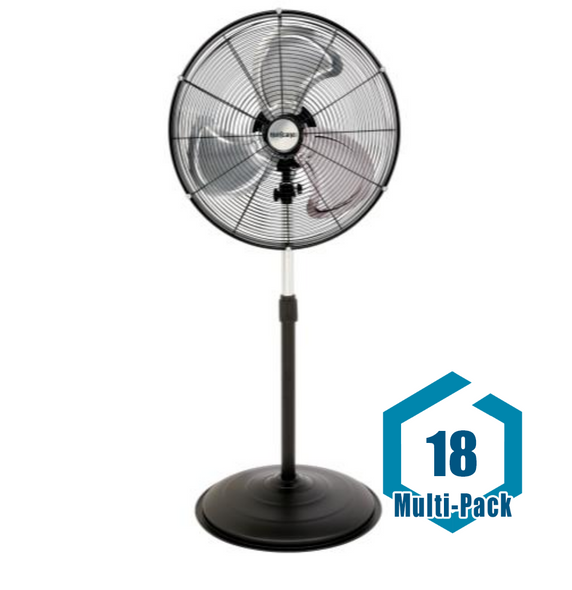 Hurricane Pro High Velocity Oscillating Metal Stand Fan 20 in: 18 pack