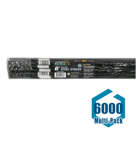 Grower's Edge Deluxe Steel Stake 7/16 in Diameter 6 ft : 6000 pack