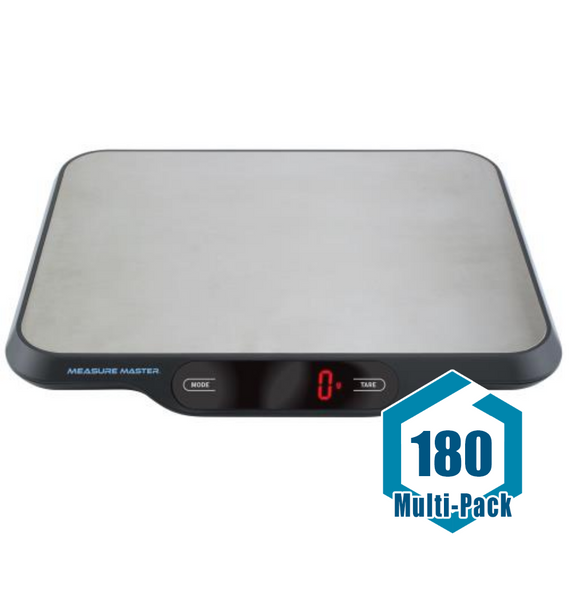 Measure Master Platform Scale 33 lb (15 kg) - 15000 g Capacity x 1 g Accuracy: 180 pack