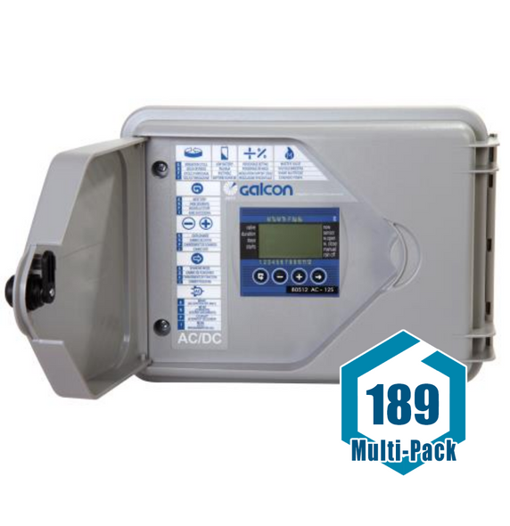 Galcon Twelve Station Outdoor Wall Mount Irrigation, Misting and Propagation Controller - 80512S (AC: 189 pack