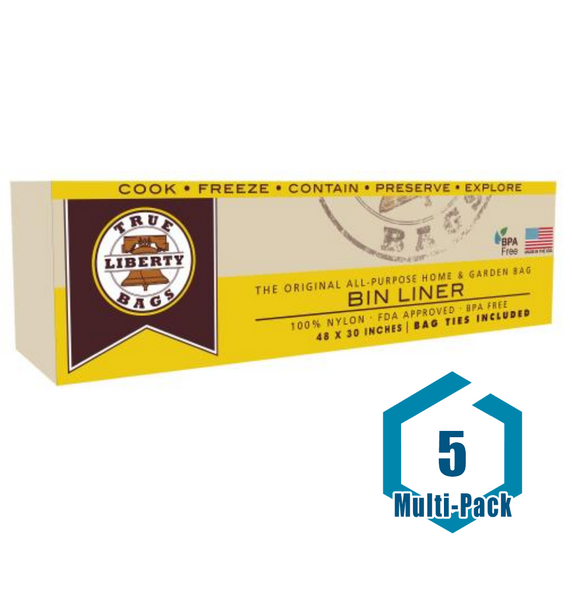 True Liberty Bin Liners 44 in x 30 in (25/Pack): 5 pack