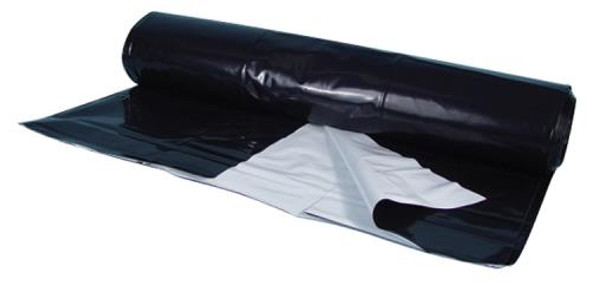 Berry Plastics Black/White Poly Sheeting Commercial Size - 5 mil 24 ft x 100 ft