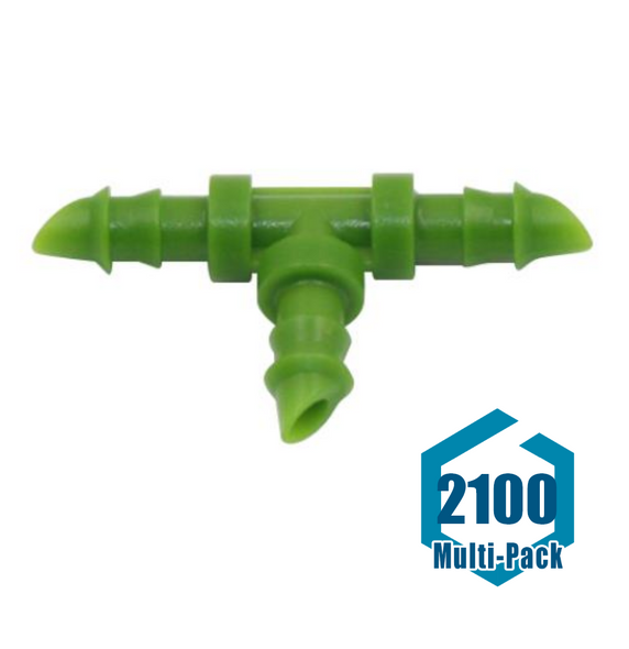 FloraFlex 1/4 in Barbed T Fitting : 2100 pack