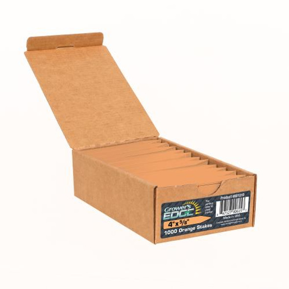 Grower's Edge Plant Stake Labels Orange - 1000/Box