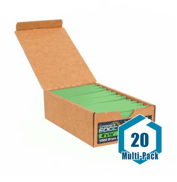 Grower's Edge Plant Stake Labels Green - 1000/Box: 20 pack