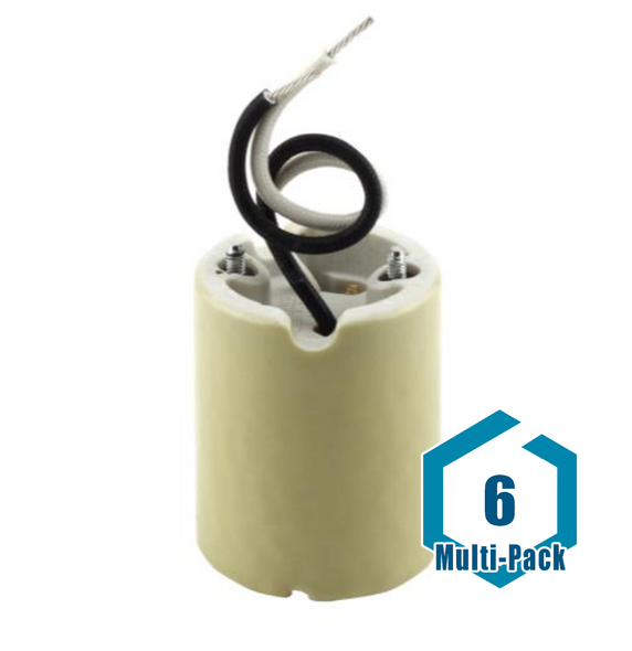 Mogul Base E39 Socket 5KV/HOR w/ 5 in Leads: 6 pack