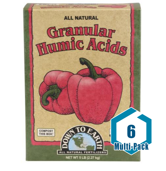 Down To Earth Granular Humic Acids All Natural OMRI - 5 lb: 6 pack