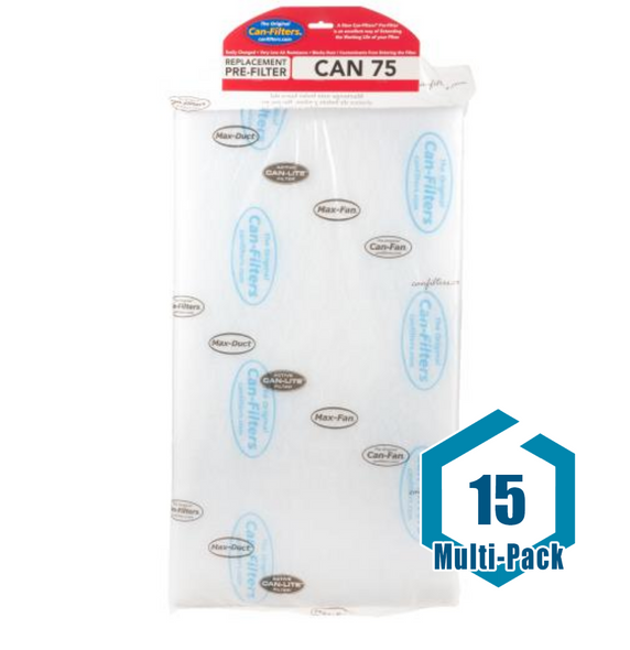 Can Replacement Pre-Filter 75: 15 pack