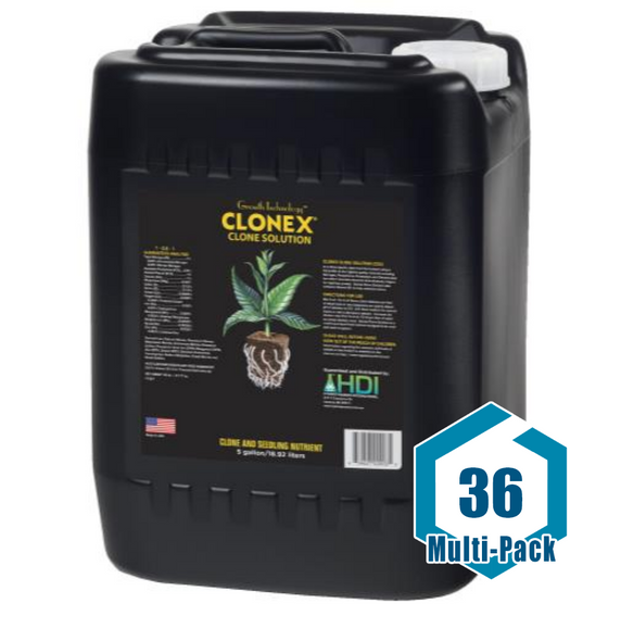 HydroDynamics Clonex Clone Solution 5 Gallon: 36 pack