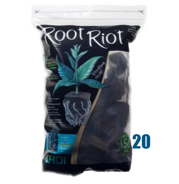 Root Riot Replacement Cubes - 50 Cubes: 20 pack