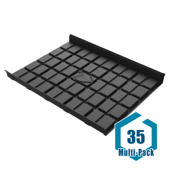 Botanicare 4' Black ABS Mid Tray: 35 pack