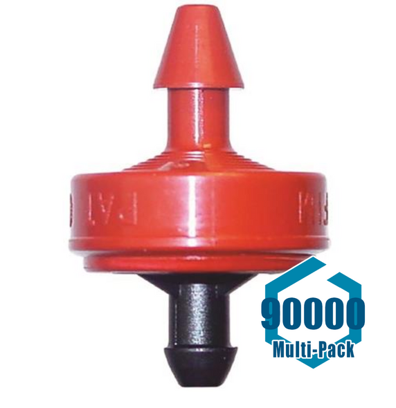 Netafim Woodpecker Pressure Compensating Junior Dripper - 0.5 GPH (Red): 90000 pack