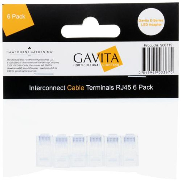 Gavita E-Series LED Adapter Interconnect Cable Terminals RJ45 6 Pack