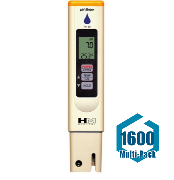 HM Digital pH 80 Meter: 1600 pack