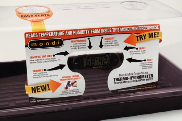 Mondi Mini Greenhouse Thermo-Hygrometer