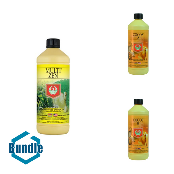 House and Garden Multi Zen 1 Liter bundled with House and Garden Cocos A 1 Liter bundled with House and Garden Cocos B 1 Liter