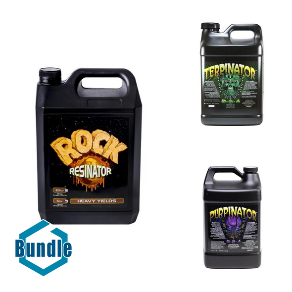 Rock Resinator 5 Liter bundled with Terpinator 10 Liter bundled with Purpinator, 1 gal