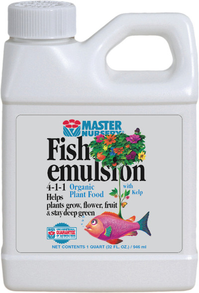 Master Nursery Fish Emulsion 4-1-1 Organic Plant Food Concentrate - 32 oz