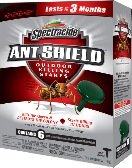 Spectracide Ant Shield Outdoor Killing Bait Stakes Insecticide - 6 pk