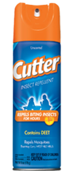 Cutter Insect Repellent Mosquito Aerosol Unscented - 6 oz