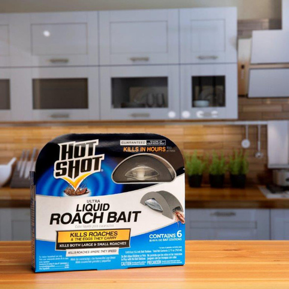 Hot Shot Ultra Liquid Roach Bait - 6 ct