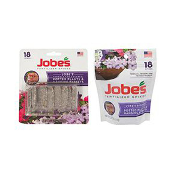 Jobe's Potted Plant & Hanging Basket Fertilizer Spikes 6-18-6 18pk 100046762
