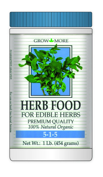 Grow More Herb Plant Food Natural Organic - 1 lb