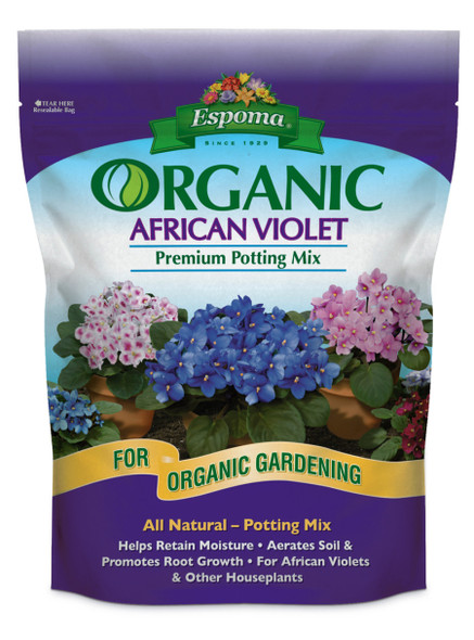 Espoma Organic African Violet Potting Mix Natural - 1 gal