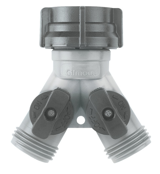 Gilmour Poly Dual Y Shut-Off Valve - Multi, 12ea