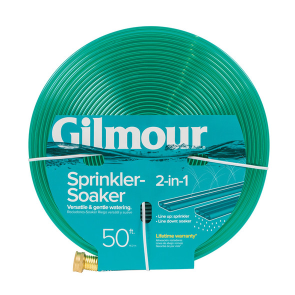 Gilmour 2-n-1 Sprinkler/Soaker Hose - 50 ft