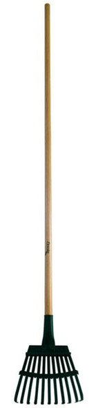 Flexrake Shrub Rake with 8in Flex-Steel Head and Wood Handle - 48 in