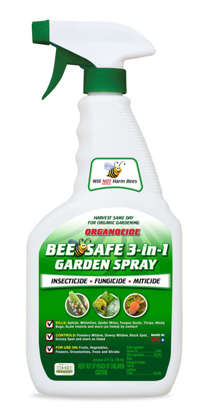 Organocide Bee Safe 3-in-1 Garden Spray Ready to Use - 24 oz