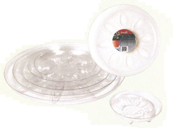 Bond Heavy Duty Clear Plastic Saucer 8in 100052727