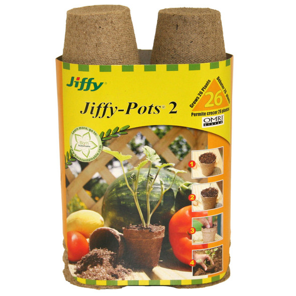 Jiffy Pots 2 Round Grows Plants - 26 Plants, 2.25 in