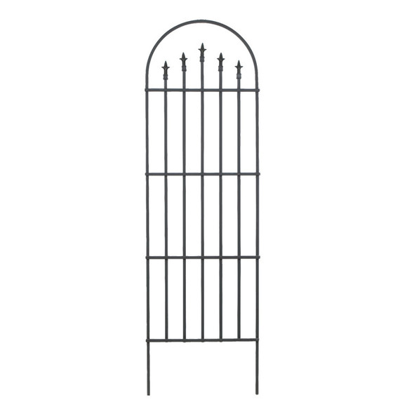 Panacea French Arch Fence With Finials - 80In X 24 in