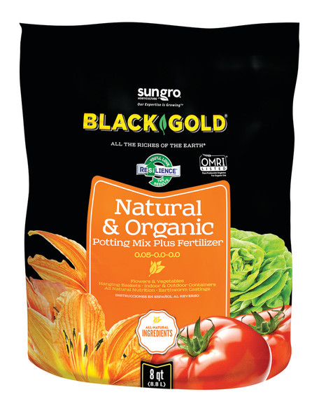 Black Gold Natural & Organic Potting Soil 0.05-0.0-0.0 - 8 qt