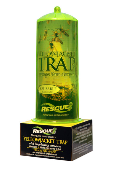 RESCUE Reusable Yellowjacket Trap with Attractant - 0.05 oz - 1152